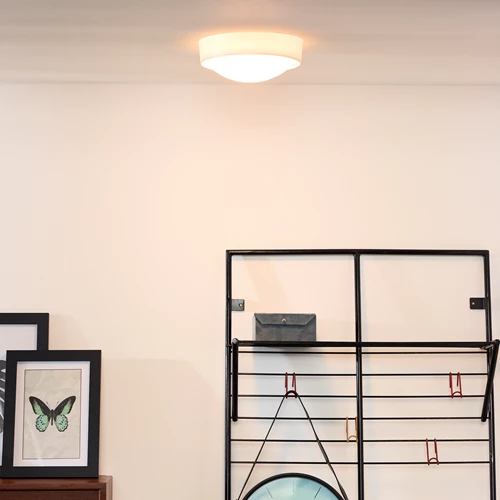 Lucide LEX - Lámpara de techo - Ø 25 cm - 1xE27 - Blanco - ambiente 1
